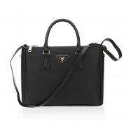 Imitation Prada 33CM Grainy Leather Tote Bag BN2274 Black VS03922