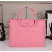 Imitation Prada Grainy Leather Tote Bag BN2603 Pink VS06286