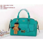Imitation Prada Litchi Leather Tote Bag BN2846 Green VS00089