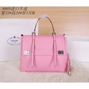 Imitation Prada Original Leather Tote Bag BN8905 Pink VS09713