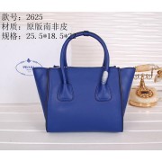 Imitation Prada Original Leather Tote Bags BN2625 Blue VS09096