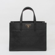 Imitation Prada Saffiano Leather Tote Bag BN2603 in Black XZ VS03642