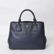 Imitation Quality Prada Large Tote BN2579 in Sapphire Blue Calfskin Leather with Gold Hardware XZ VS07289