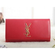 Imitation Saint Laurent Classic Monogramme Clutch Original Leather Y5486 Red VS05657