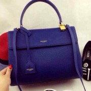 Imitation Saint Laurent Medium Moujik Top Handle Bag Y30430 Blue VS08131