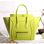 Imitation Top Celine Mini Luggage 3308 in Apple Yellow Original Leather VS01323