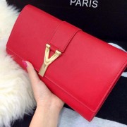 Imitation YSL Chyc Travel Case Original Leather 302101 Red VS02081