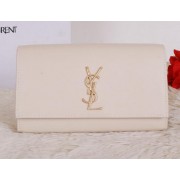 Imitation Yves Saint Laurent Classic Monogramme Clutch Y7131 OffWhite VS03985