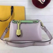 Knockoff AAA Fendi By The Way Small Boston Bag Original Leather Grey&Green FD0805 VS07640
