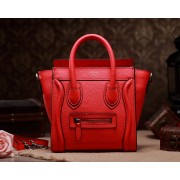 Knockoff Celine Nao Luggage 3309 in Orange Red Clemence Leather VS07877
