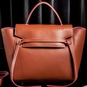 Knockoff Celine Small Belt Bag Original Leather CLT3346S Brown VS01408