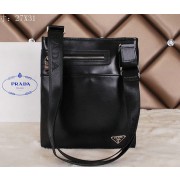 Knockoff Cheap Prada Grainy Leather Messenger Bag P95514 Black VS07964