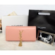 Knockoff Cheap Yves Saint Laurent Classic Monogramme Tassel Clutch Y311212 Pink VS03982