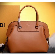 Knockoff Fendi Adele mini Tote Bags Pebbled Leather 8BHN246 Wheat VS07312