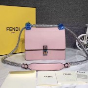 Knockoff Fendi Kan I Small Leather Mini Bag Pink 8M03815 VS02152
