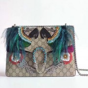 Knockoff Gucci Dionysus Embroidered Bird Shoulder Bag 403348 VS08246