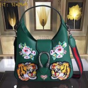 Knockoff Gucci Dionysus Embroidered Leather Hobo Bag 444072 VS01431