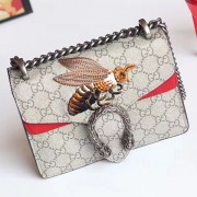 Knockoff Gucci Dionysus GG Supreme Bee Embroidered Mini Bag 421970 VS02408
