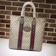 Knockoff Gucci GG Supreme Tote Brown 473870 VS02188