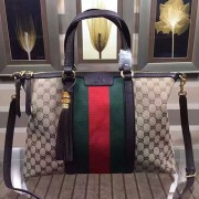 Knockoff Gucci Rania Original GG Top Handle Bag Coffee 309621 VS01026