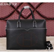 Knockoff Hermes Briefcase Original Calf Leather HM8011 Black VS05632