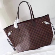 Knockoff Louis Vuitton Damier Ebene Canvas Neverfull MM N41358 VS08599