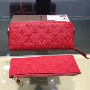 Knockoff Louis Vuitton Monogram Empreinte Clemence Wallet Cherry M60171 VS02714