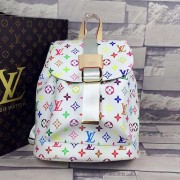 Knockoff Louis Vuitton Monogram Multicolore Backpack M44036 White VS03140