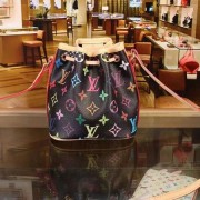 Knockoff Louis Vuitton Monogram Multicolore PETIT NOE NM M41426 Black VS00370