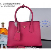 Knockoff PRADA Grainy Leather Tote Bag PBN2755 Rose VS04001