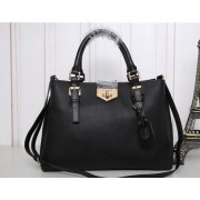 Knockoff Prada Original Leather Tote Bag BN8019 Black VS04470