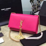 Knockoff Saint Laurent Medium Monogram Shoulder Bag In Rose Original Smooth Calfskin 354119 VS08026