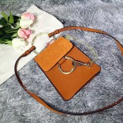 Knockoff Top Chloe Faye Mini Suede Leather Crossbody Bag Orange 3S1229 VS06873