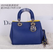 Knockoff Top Dior mini Diorissimo Bag Grainy Leather CD0525 Blue VS05687