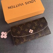 Knockoff Top Louis Vuitton Monogram Canvas Emilie Wallet Pink M64202 VS02769