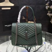 Large Soft Envelope Monogram Saint Laurent Shoulder Bag Green 436694 VS06989
