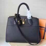 Louis Vuitton Calfskin City Steamer MM Noir M51026 VS03675