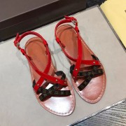 Louis Vuitton Calfskin Leather Sandals Red L080203 VS03769