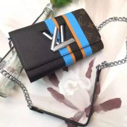 Louis Vuitton Calfskin Leather Twist Chain Wallet M62388 VS03584