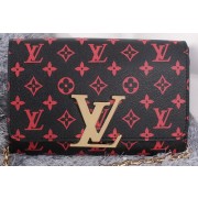Louis Vuitton Chain Louise Shoulder Bag M94336 Red VS01426