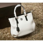 Louis Vuitton Cruise 2015 Smooth Leather Tote Bag M96288 White VS08235