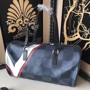 Louis Vuitton Damier Cobalt Canvas SAC Polochon Red N44013 VS05796