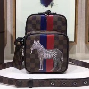 Louis Vuitton Damier Ebene Canvas Amazone 22 N42703 with Zebra Print VS07462