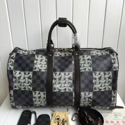 Louis Vuitton Damier Graphite Canvas Keepall Bandouliere 45 N41699 VS09597