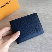 Louis Vuitton Epi Leather Multiple Wallet Navy Blue M60628 VS01076