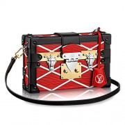 Louis Vuitton Epi Leather Petite Malle Malletage M50019 Red VS08675
