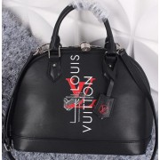 Louis Vuitton Fall 2015 Runway Printed Alma Bag M53155 Black VS06696