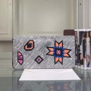 Louis Vuitton Fall Winter 2015 ZIPPY WALLET EPI AZTEQUE M61494 Grey VS03714