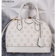 Louis Vuitton Litchi Leather Alma Bag M94120 White VS02915