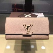 Louis Vuitton Litchi Leather LOUISE WALLET M60766 Light Pink VS06724